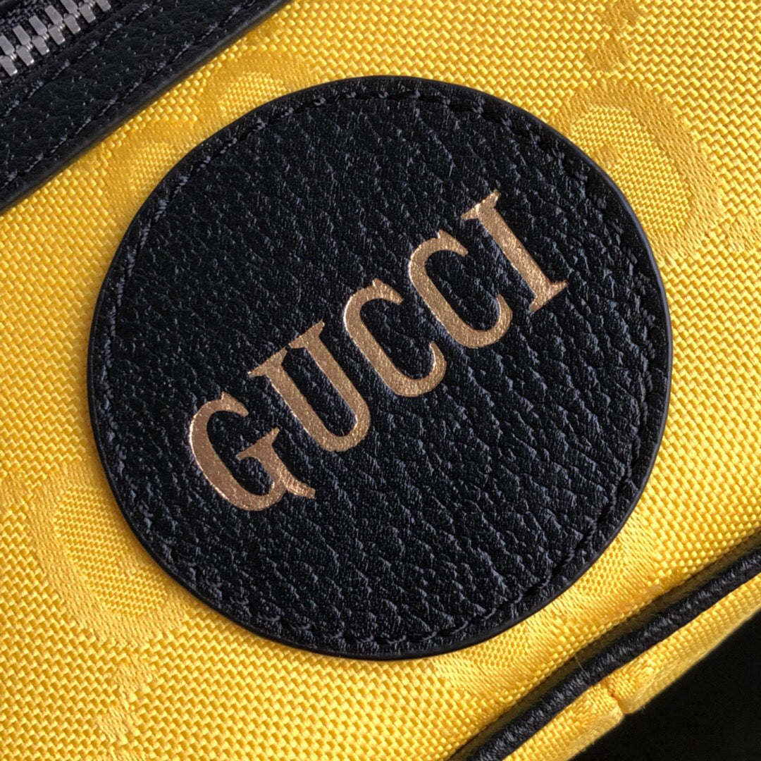gg Off The Grid Belt Bag Yellow gg ECONYL® For Men  9.5in/24cm gg