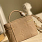 LV Vanity PM Handbag Monogram Empreinte Tourterelle Beige For Women, Women’s Handbags, Shoulder And Crossbody Bags 7.5in/19cm LV M45608