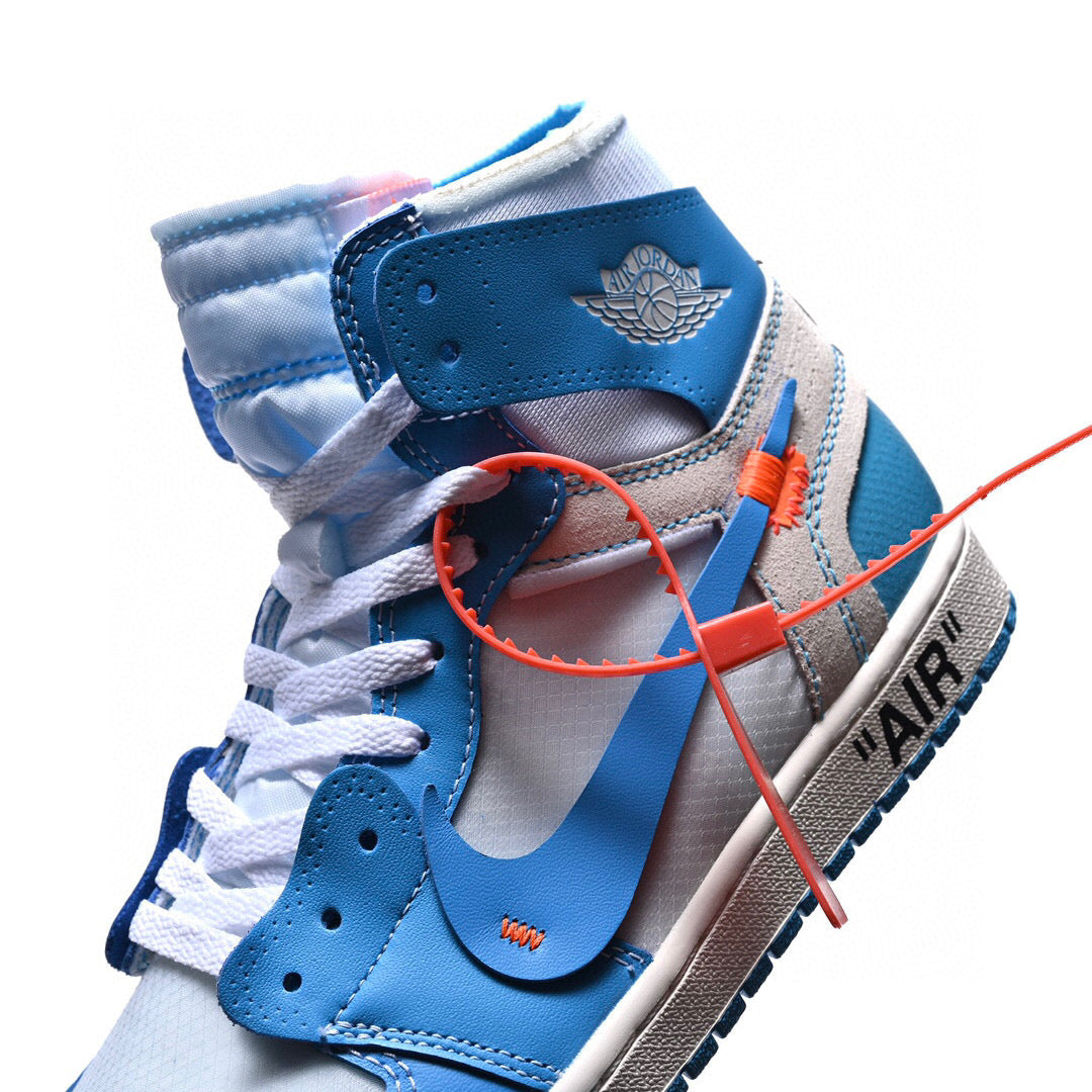 BL - OW x AJ1 High North Carolina Blue