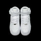BL - AF1 pure white mid-top