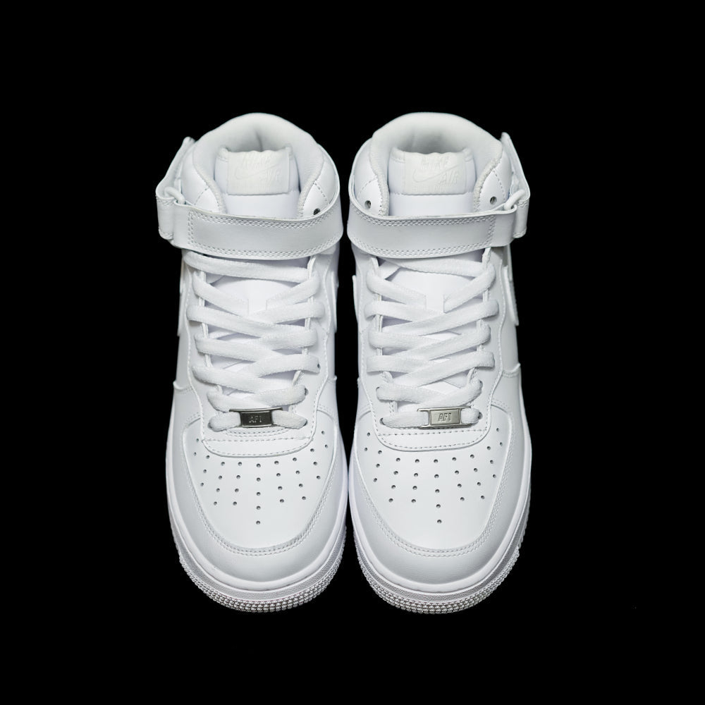 BL - AF1 pure white mid-top