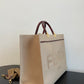 FI Sunshine Large Tote Bag Beige For Women, Women’s Handbags, Shoulder Bags 15.7in/40cm FF 8BH372