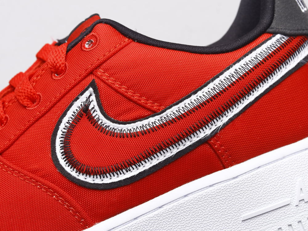 BL - AF1 Reverse Stitch red and white