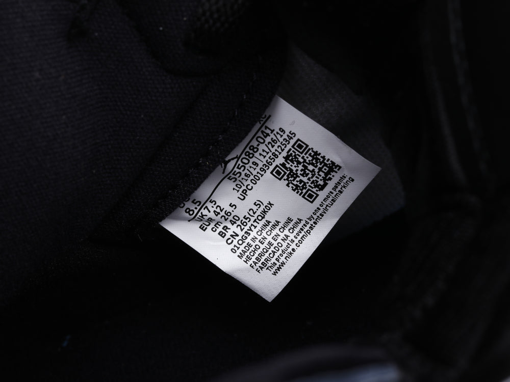 BL - AJ1 black and blue toe