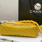 ChanelVinyl Classic Yellow Shoulder bag For Women 29cm/11.5in