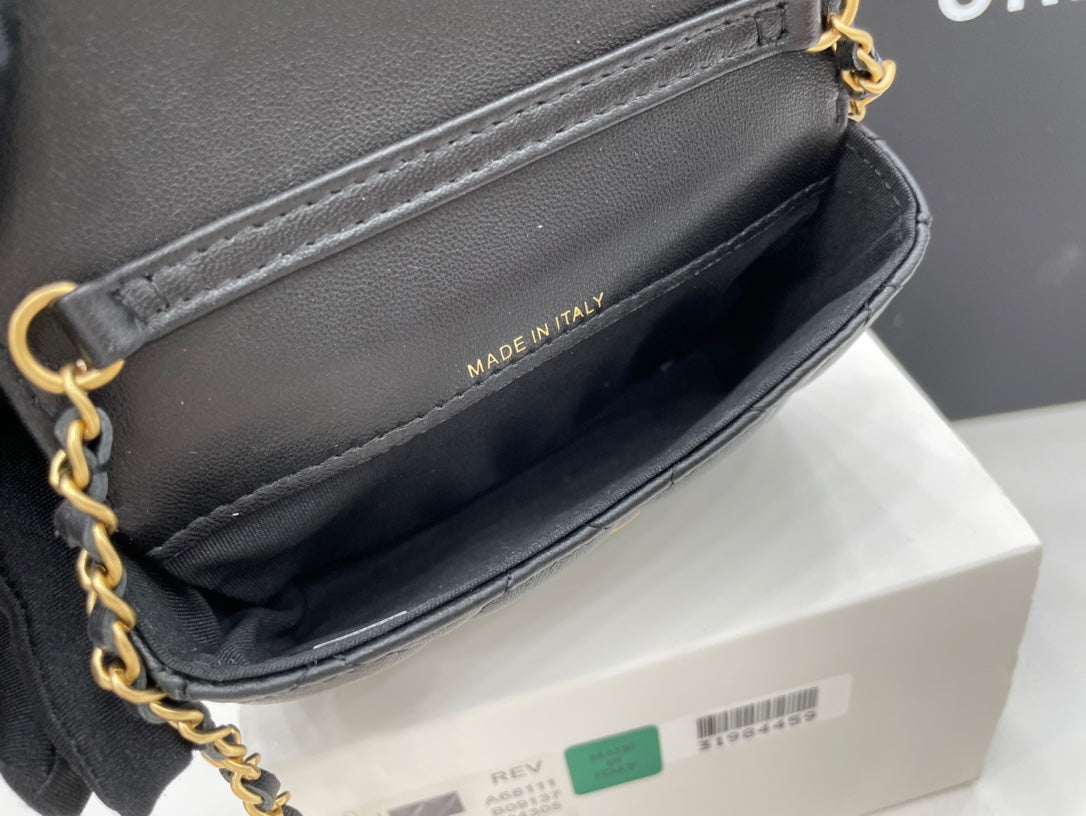 ChanelMini Flap Bag Black For Women, Women’s Bags 7.5in/19cm