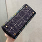 DI Medium Lady D-Lite Bag Constellation Embroidery, Blue, For Women Women’s Handbags, Crossbody Bags, 24cm CD M0565ORHP_M928
