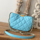 ChanelSmall Hobo Bag Gold Hardware Blue For Women, Women’s Handbags, Shoulder Bags 7.5in/19cm
