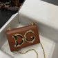 DG Nappa DG Girls Shoulder Bag Brown For Women 8.3in/21cm DG 