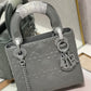 DI Mini Lady Bag, Dark Grey, For Women Women’s Handbags, Crossbody Bags, 17cm CD