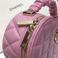 ChanelVanity Case Shiny Gold PiNike Bag For Women 9.5cm/3.7in