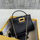 FI Nano Peekaboo Charm Crossbody Black Bag For Woman 12cm/4.5in