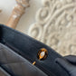 ChanelVintage Black Large Quilted Caviar Tote Bag For Women 28cm/11in
