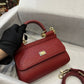 DG Small Sicily Bag In Dauphine Red For Women 7.5in/19cm DG