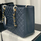 ChanelTote Bag Spring Collection Gold Toned Hardware Blue For Women 13in/33cm