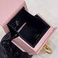 FI Logo Box Keychain Pink Charm Bag For Woman 8cm/3in