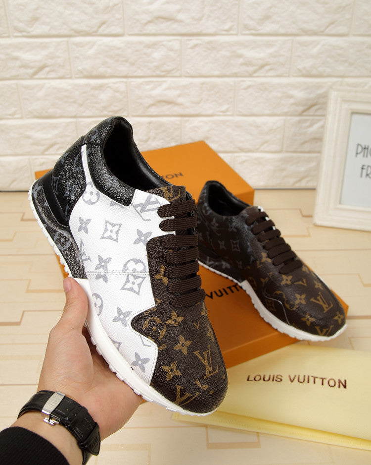 BL - LUV BLnogram Denim Brown And Gray Sneaker