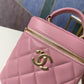 ChanelVanity Case Gold Hardware PiNike For Women, Women’s Handbags, Shoulder Bags 9.4in/24cm