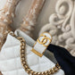 ChanelSmall Hobo Bag Gold Hardware White For Women, Women’s Handbags, Shoulder Bags 7.5in/19cm
