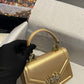 DG Small Devotion Bag In Plain Gold For Women 7.5in/19cm DG