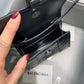Balen Hourglass Mini Handbag In Black, For Women,  Bags 4.7in/12cm