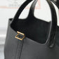 HM Picotin Lock 18 Bag Black With Gold-Toned Hardware For Women, Handbags 7.1in/18cm