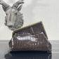 FI First Small Gray Crocodile Bag For Woman 26cm/10in