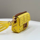 FI Baguette Yellow with Embroidery Small Bag For Woman 21cm/8in