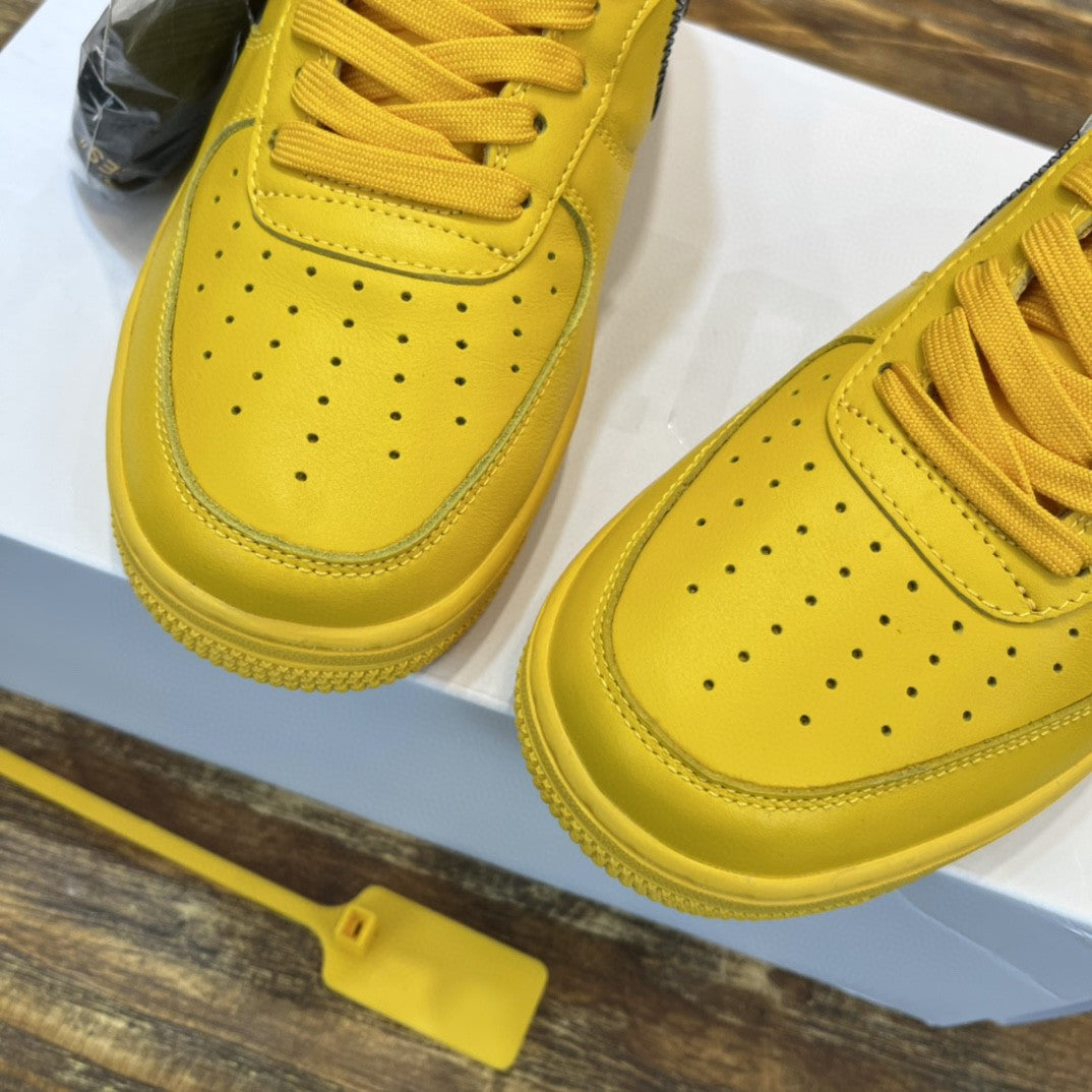 NK Off White x Yellow AR.FRC 1 Low "University Gold" For Men DD1876