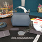 DG Small Sicily Bag In Dauphine Blue For Women 7.5in/19cm DG
