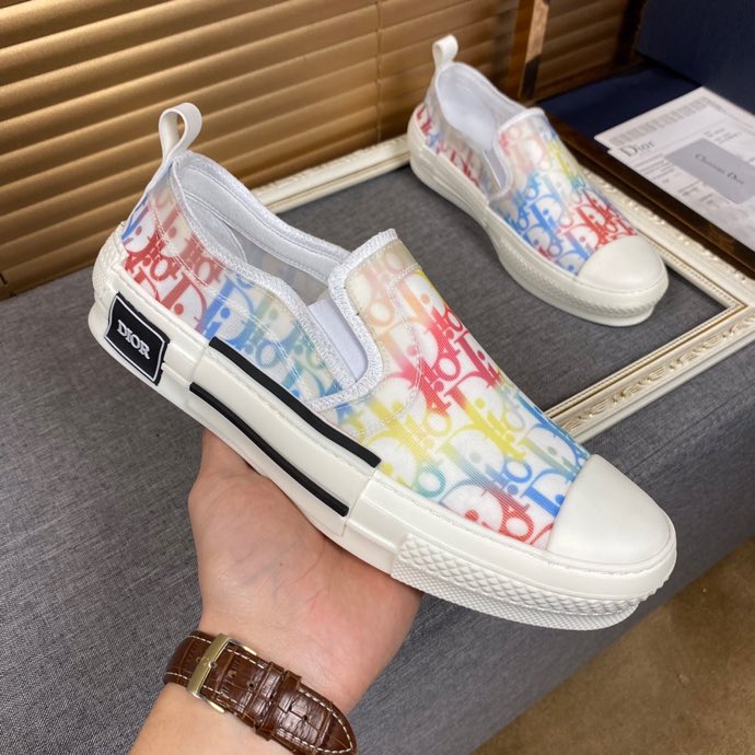 BL - DIR B23 Slip Blue And White LOW-TOP SNEAKER