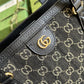 gg Ophidia Medium Tote With Web Black And Ivory gg Denim Jacquard For Women 15in/38cm 631685 UN3BG 1274