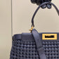 FI Mujer Peekaboo Iconic Navy Blue Bag For Woman 33cm/13in