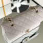 Chanel Classic Handbag 26cm Grey For Women A01112