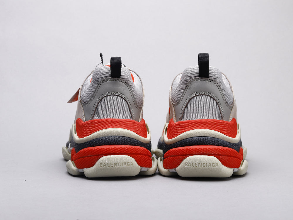 BL - Bla Triple S Gray and Red Sneaker
