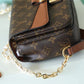 LV Marceau Monogram Canvas Caramel Brown For Women,  Shoulder and Crossbody Bags 9.6in/24.5cm LV M46127