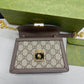 gg Ophidia gg Mini Shoulder Bag Beige For Women, Women’s Bags 6.9in/18cm gg 696180 96IWG 8745