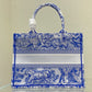 DI Medium Book Tote Blue, For Women, Women’s Handbags 14in/36cm CD
