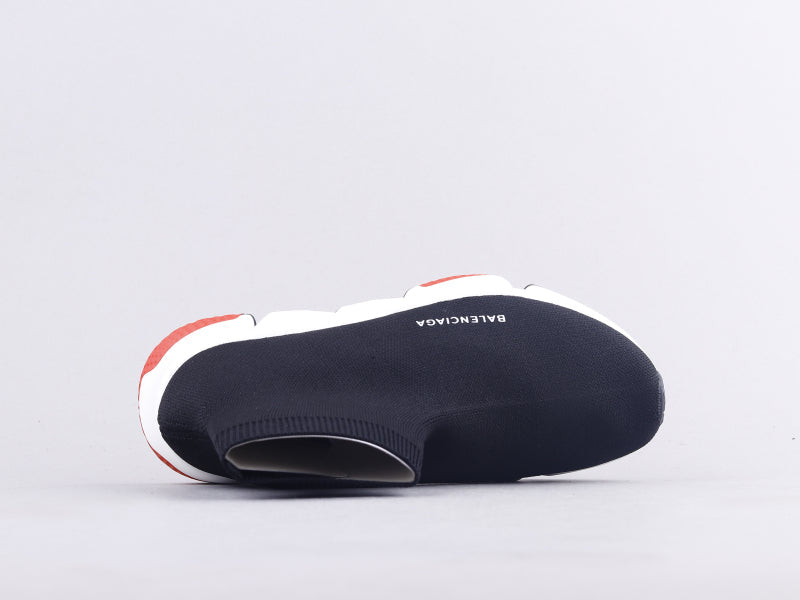 BL - Bla Socks And Shoes Black And White Red Sneaker