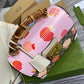 gg Padlock gg Small amboo Strawberry Shoulder Bag Beige For Women, Women’s Bags 9.5in/24cm gg