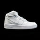 BL - AF1 pure white mid-top