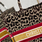 DI Large Book Tote Yellow Multicolor, For Women, Women’s Handbags 16.5in/42cm CD