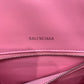 Balen Hourglass Small Handbag In Dark Pink, For Women,  Bags 9in/23cm
