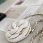 CHL Camellia Clutch With Chain White Bag For Women 11cm/4in