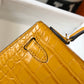 HM Kelly Yellow For Women Gold Toned Hardware 7.8in/20cm