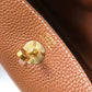HM Mini Lindy Brown For Women Gold Toned Hardware 7.5in/19cm