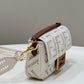 FI Baguette White with Embroidery Small Bag For Woman 21cm/8in