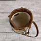 gg Horsebit 1955 Small Bucket Bag In gg Supreme Canvas Brown For Women 7.5in/19cm gg 637115 92TPG 8563