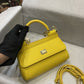 DG Small Sicily Bag In Dauphine Yellow For Women 7.5in/19cm DG