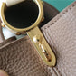 LV Capucines MM Taurillon Smokey Brown Green/ Creme/ Pink For Women, Women’s Bags, Shoulder And Crossbody Bags 12.4in/31.5cm LV M59516